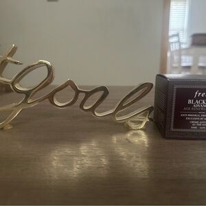 Gold Decorative 'Goals' Sign